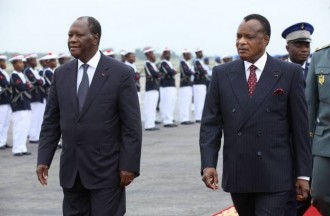 Côte dÂ’Ivoire : Sassou NGuesso annoncé à  Abidjan en 2014